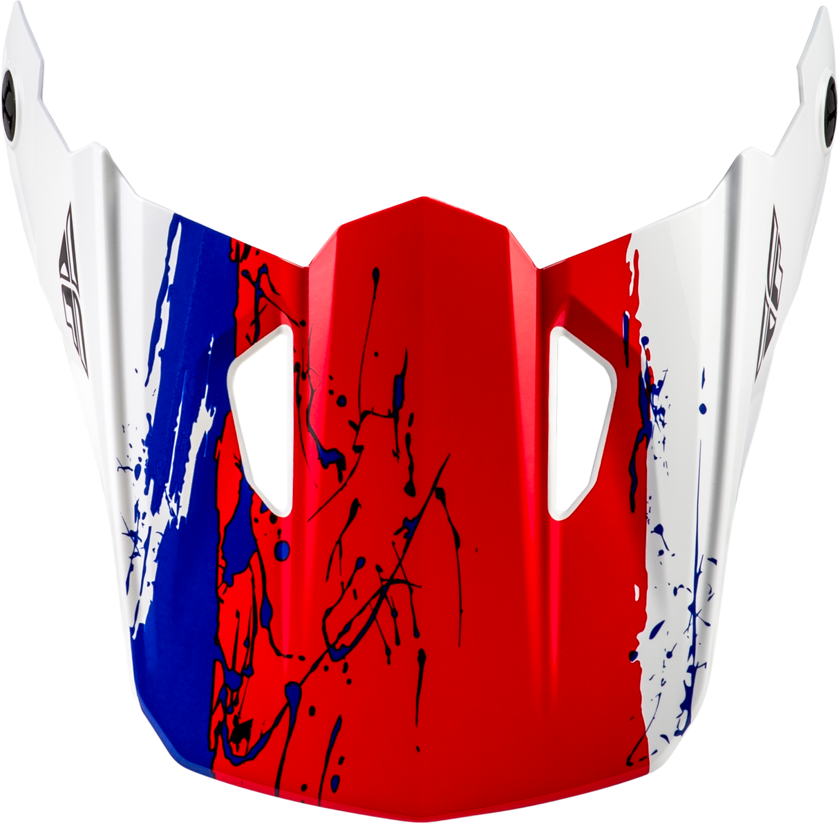 Fly Racing Yth Kinetic Drip Helmet Visor for Youth Motorcycles - Red, Black & White
