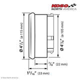 KOSO HD-05 4.5-inch Gauge with Chrome Bezel for Harley-Davidson FLHR Road King (2004-2013)
