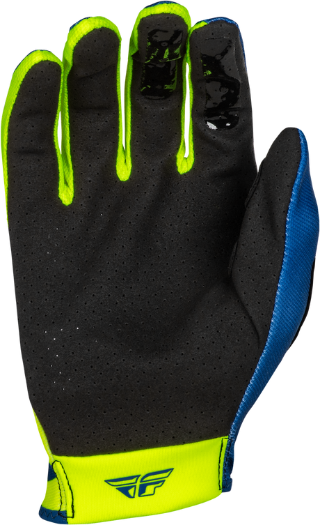 Fly Racing Lite Lancer Gloves Navy/Hi Vis XL – Lightweight Race Gloves for Motocross and Off-Road Vehicles