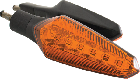 KOSO Nuovo LED Turn Signals with Amber Lens - Compatible with Honda Civic 2016-2021, Yamaha YZF-R3 2015-2023, Kawasaki Ninja 400 2018-2022