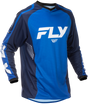 Fly Racing F 16 Jersey Blue/Dark Blue/White for Motocross and Off-Road Bikes