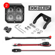 XK GLOW 20W RGB Pod Lights with Driving Beam Pattern – Universal Fit for Off-Road and Automotive Vehicles