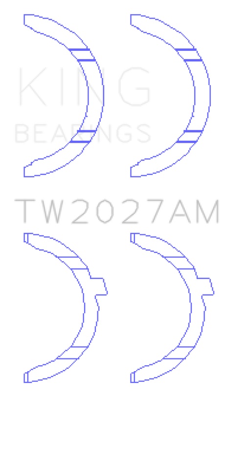 King Engine Bearings AUDI AAH, BUG, CCWA,CTBA Thrust Washer Set