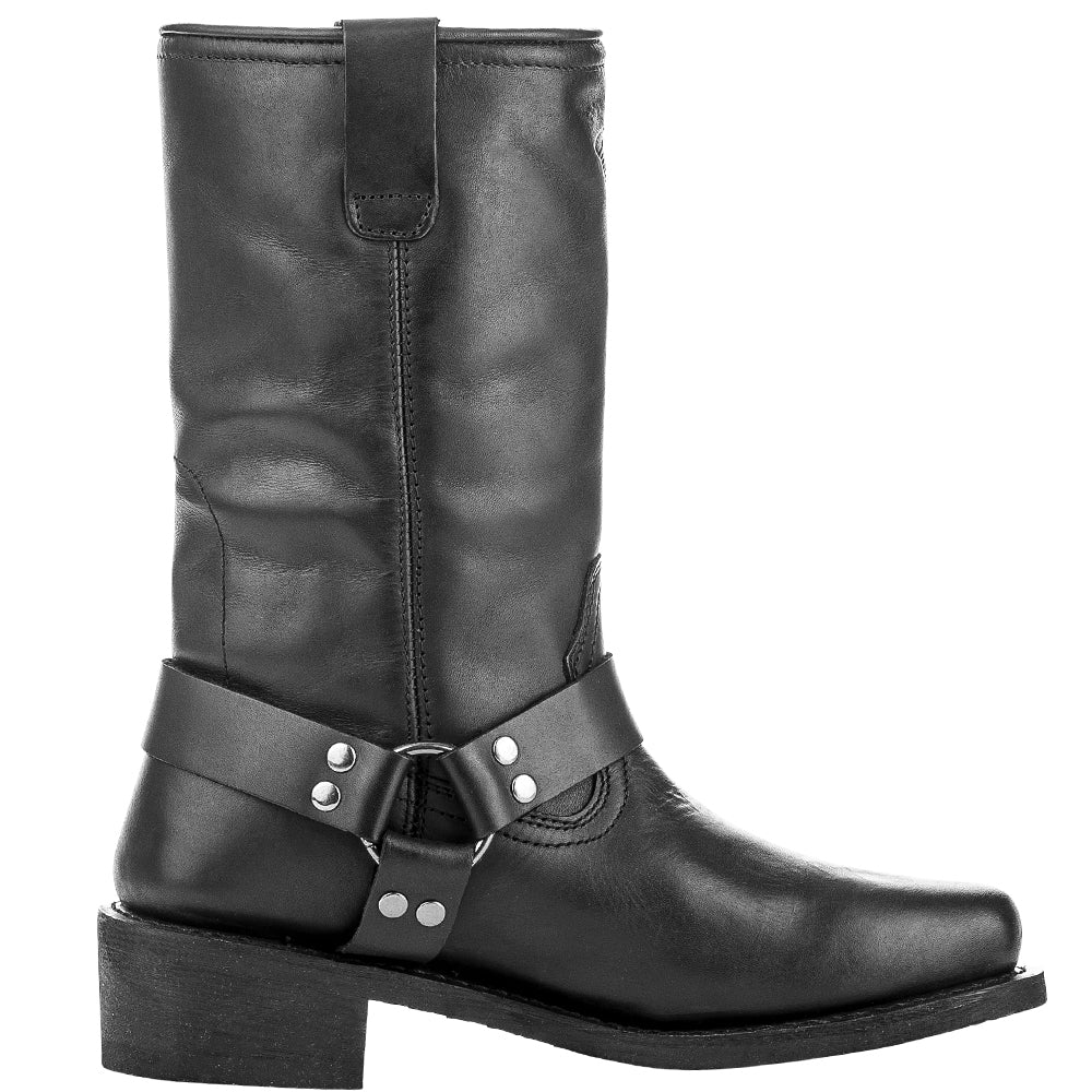 Highway 21 Spark Boots Size 8 with Full-Grain Leather and Weatherproof Technology for Motorcycle and Work Use