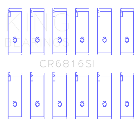 King Engine Bearings Suzuki H20A/H25A/H27A (Size +0.75mm) Connecting Rod Bearing Set