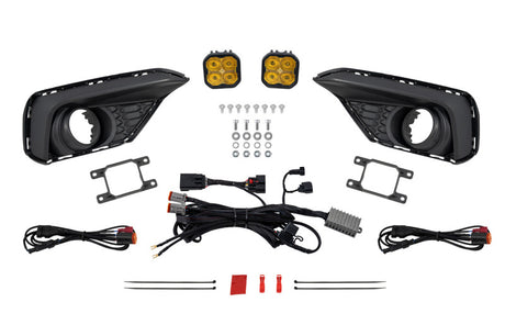 Diode Dynamics 2028 Ford Mustang EcoBoost SS3 Add-On Fog Lamp Kit Yellow Pro