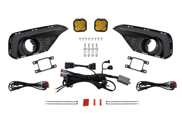 Diode Dynamics 2028 Ford Mustang EcoBoost SS3 Add-On Fog Lamp Kit Yellow Pro