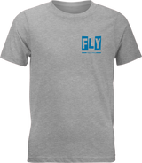 Fly Racing Youth Fly Punk Tee Grey - Durable Crew Neck T-Shirt for Off-Road and ATV Vehicles
