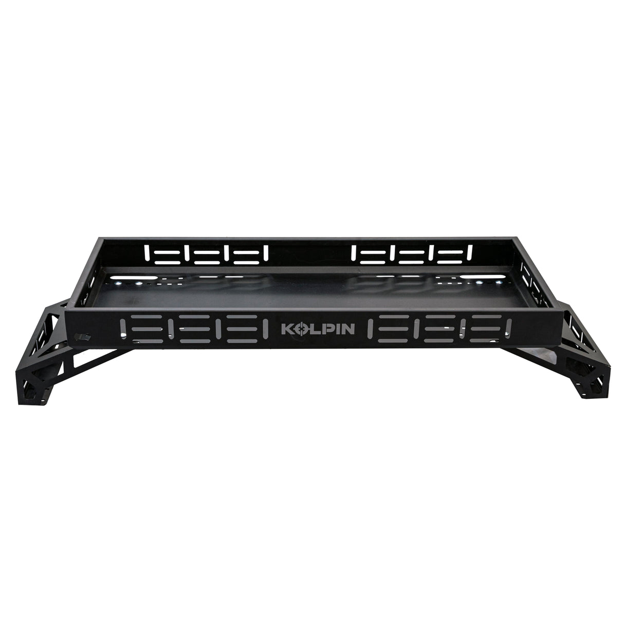 Kolpin UT Series Raised Metal Full Bed Rack for UTVs - Adjustable Bed Rail Mounting, 46.4 x 20 Inches
