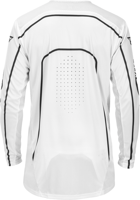 Fly Racing Rayce Bicycle Jersey White/Black Medium – Long Sleeve Performance MTB Jersey for Men and Women