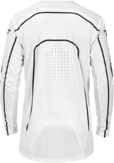 Fly Racing Rayce Bicycle Jersey White/Black 2X – Long Sleeve Performance Jersey for Mountain and Road Bikes