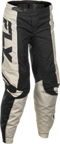Fly Racing Women's F 16 Pants for Street Motorcycle Riding – Black/White, Size 13/14, Fits Honda, Yamaha, Kawasaki, Suzuki, and More