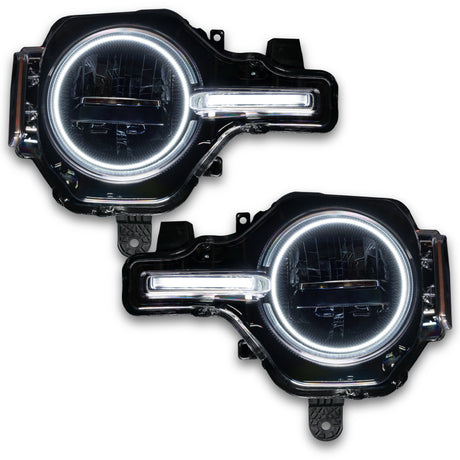Oracle 21-22 Ford Bronco Headlight Halo Kit w/DRL Bar - Base Headlights -w/RF Controller