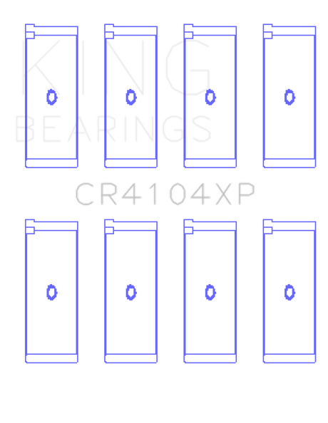 King Engine Bearings Audi/VW 83-03 1.6L/1.8L/2.0L (Size +.025) Performance Rod Bearing Set