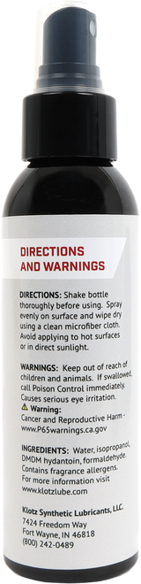 KLOTZ KS-324 Quick Detailer 4 oz – Ideal for Cars, Trucks, and SUVs with Painted, Metal, Glass, and Mirror Surfaces