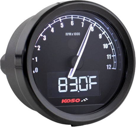 KOSO BA085101 Tnt 05r D60 Tachometer for Yamaha V-Star 650 and Honda Shadow 750