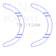 King Engine Bearings Honda F22A1/F22B1/F22B2/F22B6/F22A6/H22A1/H23A1 Thrust Washer Set