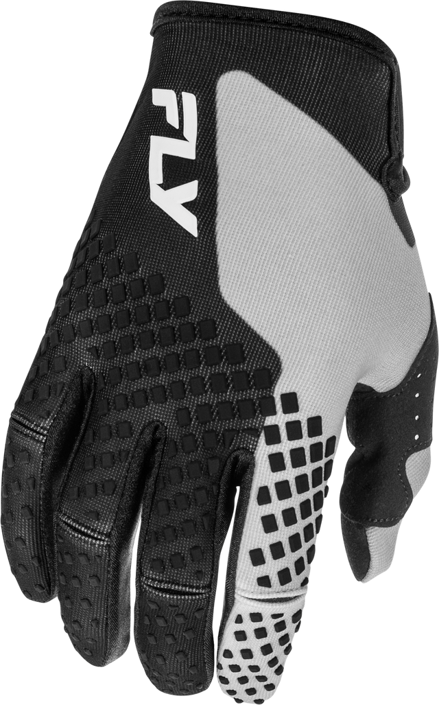 Fly Racing Kinetic Gloves Black/Grey Large – Lightweight Racing Gloves for Motorcycle and ATV Riders