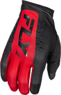 Fly Racing Lite Gloves Black/Red Medium for Offroad & MX Motorcycles