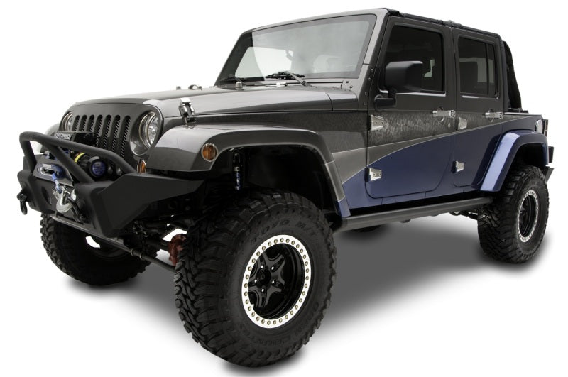AMP Research PowerStep Automatic Running Board for Jeep Wrangler JK 4-Door (2007-2018) - Black