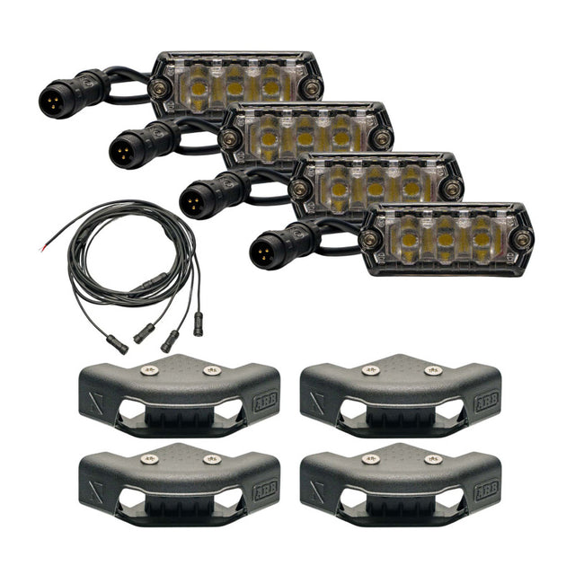 ARB Nacho Nano Base Rack Corner Cap 4-Light Kit with High-Output LED Lighting
