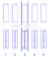 King Engine Bearings Ford Eng 445 T/Dies Crankshaft Main Bearing Set (Set of 5)