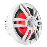 DS18 NXL Series 6x9 inch Marine Coaxial Speaker with RGB Lights - White, 125W RMS, 2-Way for Powersports and Marine Vehicles