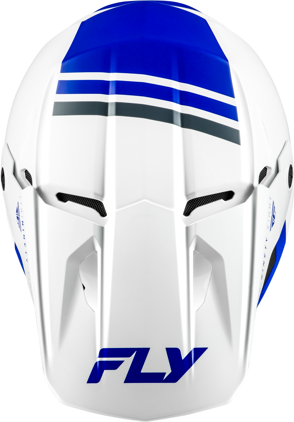 Fly Racing Kinetic Verdict Helmet White/Blue/Grey X-Small for Off-Road Motorcycles