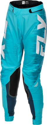 Fly Racing Women's Lite Pants Aqua/Navy/White Size 0/02 - Lightweight Motorcycle Riding Pants with Mesh Liner and Stretch Panel Construction