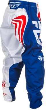 Fly Racing Youth F 16 Pants in California/Nevada Red, White & Blue – Size 22, Motorcycle Riding Gear for Kids