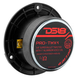 DS18 PRO-TWX1 3.8-inch Super Bullet Tweeter with 120 Watts RMS for Car Audio Systems, 4 Ohm, Silver Finish
