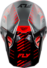 Fly Racing Formula Cp Slice Helmet Grey/Red/Black Large - DOT & ECE Approved Motorcycle Helmet with Impact Protection for Street and Track Use