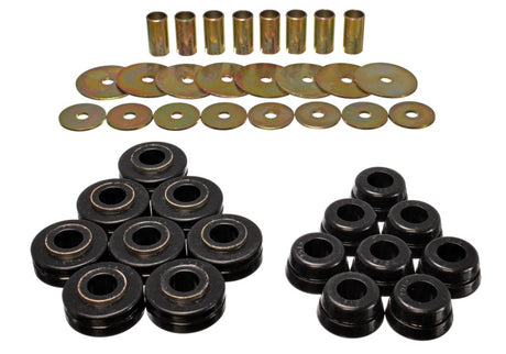 Energy Suspension Scout II Body Mounts - Black (Part #6.4101G) for 1972-1977 International Scout II