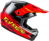 Fly Racing Youth Kinetic Surge Helmet Black/Red/Yellow for Off-Road Motorcycles