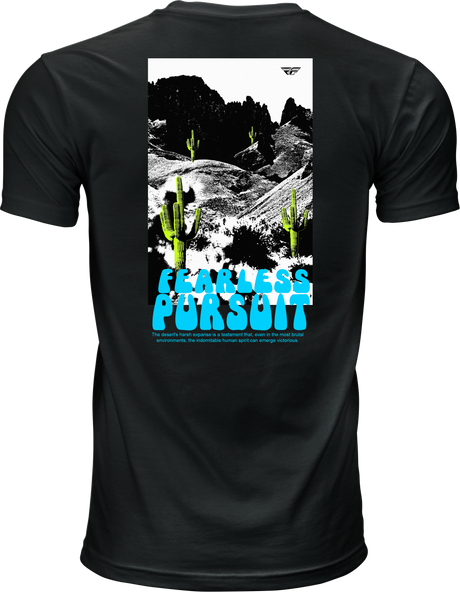 Fly Racing Desert Tee Black in XL – Comfortable Crew Neck T-Shirt for Off-Road and Motorcycle Use