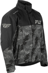Fly Racing Youth SNX Pro Jacket Black YXS – Snowmobile Jacket with Weatherproof Technology for Youth Riders