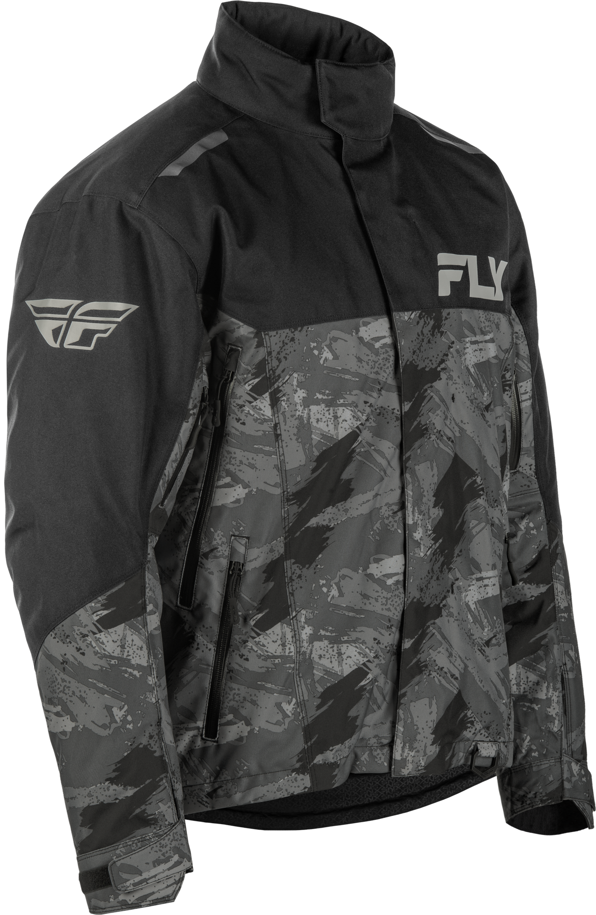Fly Racing Snx Pro Jacket Black Small - Waterproof Snowmobile Jacket with Removable Thermal Liner