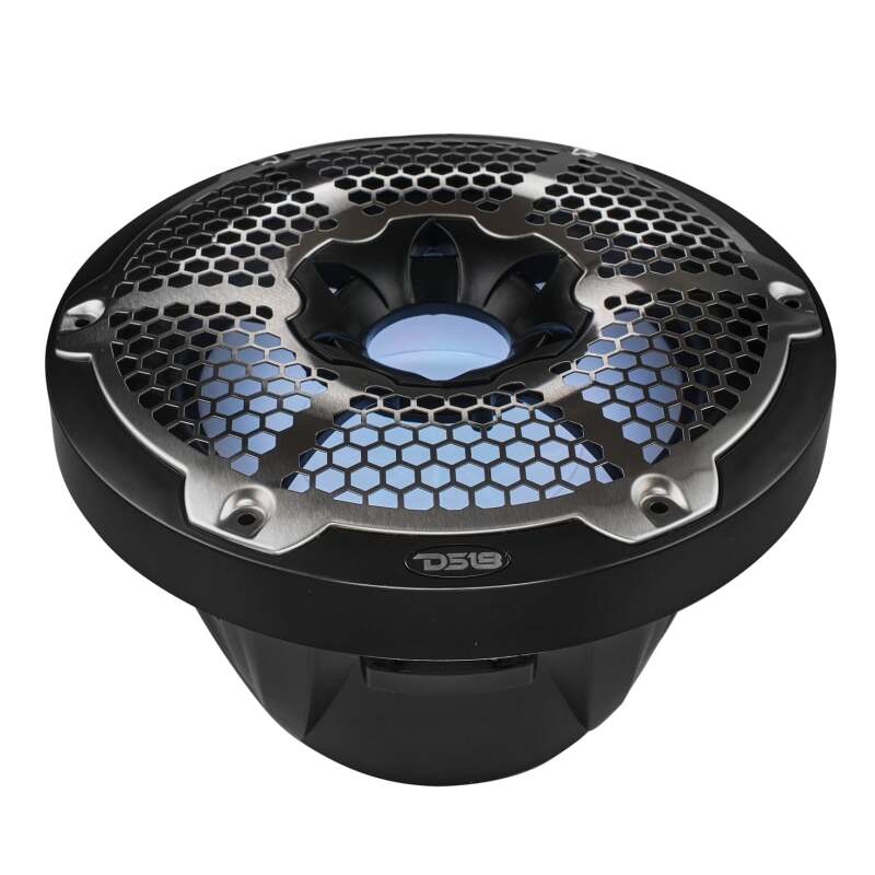 DS18 NXL-10SUB/BK 10-Inch Powersports Subwoofer with Enclosure – 300 Watts RMS, 4 Ohm Single Voice Coil, Black with Covers
