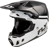 Fly Racing Formula CC Objective Helmet Black/White Large - Lightweight DOT/ECE Approved Motorcycle Helmet with Impact Absorption and Ventilation for Cruiser, Touring, and Street Bikes