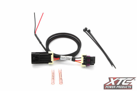 XTC Power Products CAN-CRT-PWROUT Plug & Play Power Out Whip with License Plate Mount for 2022 Lynx and Can-Am Commander Models