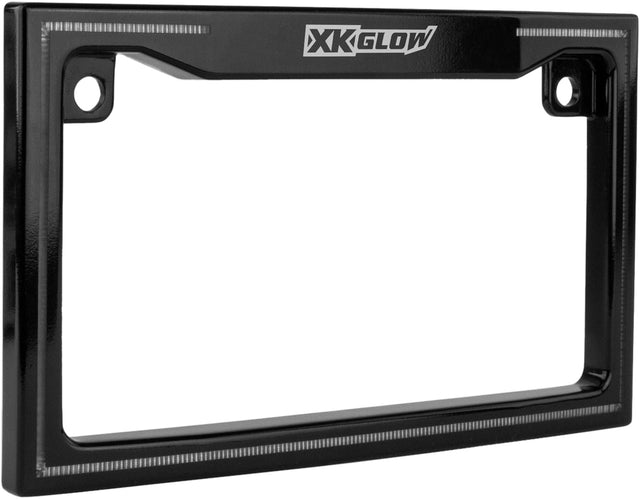 XK GLOW XK034018-B License Plate Frame Light with Turn Signal - Universal Fit for Cars, Trucks, and SUVs