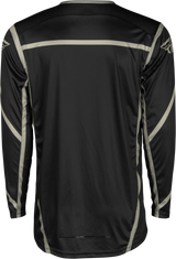 Fly Racing Lite Jersey Black/Grey Medium with Advanced Ventilation for Motocross and Off-Road Vehicles