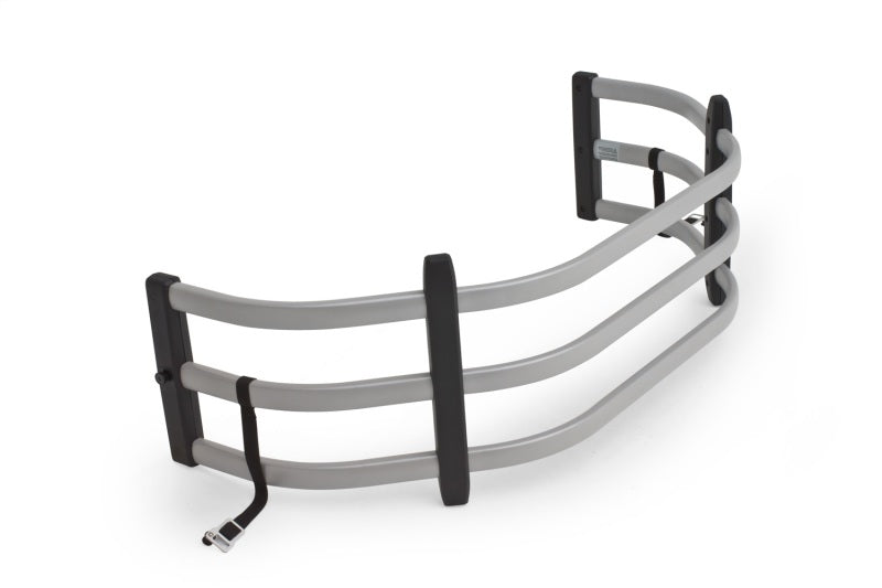 AMP Research BedXtender HD Sport for Chevrolet Silverado and GMC Sierra 1500-3500, V-Shape Design, Silver (Part #74831-00A)