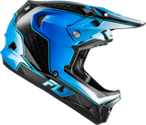 Fly Racing Werx R Flow Carbon Helmet Black Carbon/Blue/White – X-Small, Motorcycle Helmet with Impact Protection and Ventilation
