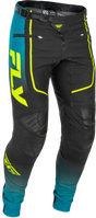 Fly Racing Rayce Bicycle Pants for BMX/MTB - Size 30, Teal/Black/Lime