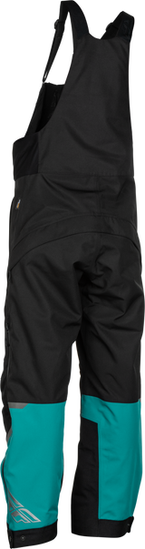 Fly Racing Women's Carbon Bibs Deep Lake/Black - Waterproof Snowmobile Pants for Women