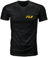 Fly Racing Freeride Tee Black Large - Comfortable Crew Neck for Off-Road & Motorcycle Riding