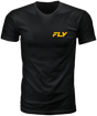 Fly Racing Freeride Tee Black Large - Comfortable Crew Neck for Off-Road & Motorcycle Riding