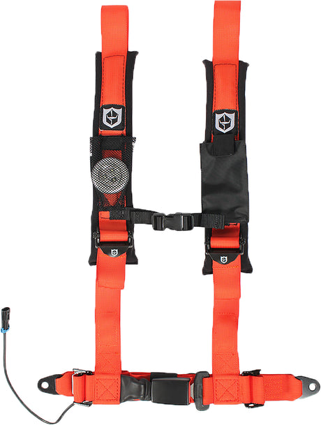PRO ARMOR A16UH348BL Driver Side Black Harness for UTVs with Safety Switch and Water-Resistant Phone Pocket