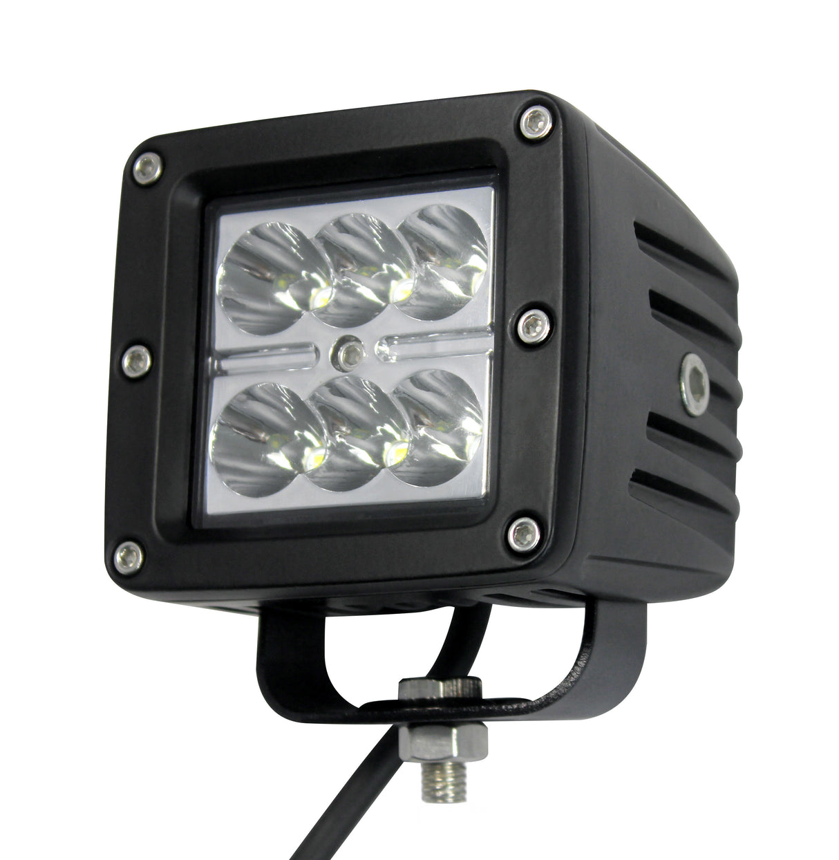 Open Trail HML-1218 Spot LED Light Set for Jeep Wrangler, Truck, SUV – 3 Inch Square Off-Road Lighting